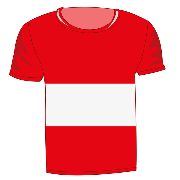 T-shirt with flag latvia - Vettoriali, immagini