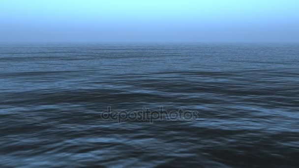 Zeeoppervlak. Rustige oceaan golven - Video