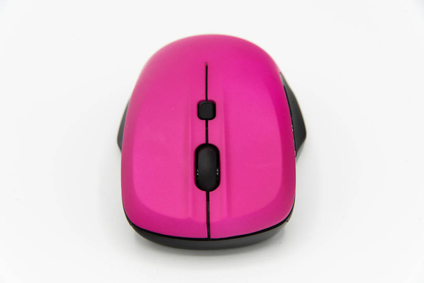 Pink computer mouse - Zdjęcie, obraz