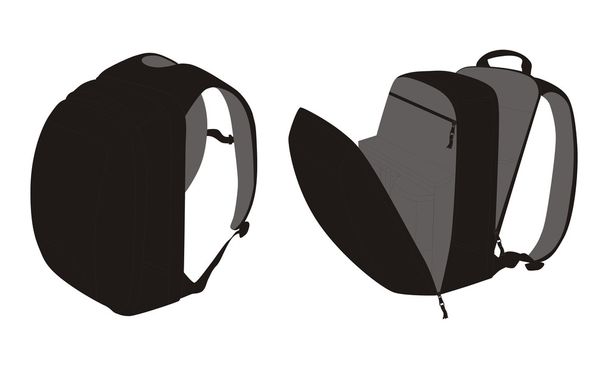 Bag pack garment illustration - Foto, imagen