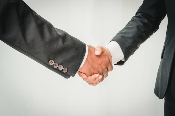 Business partnership meeting concept. Image of businessmen hands - Foto, afbeelding