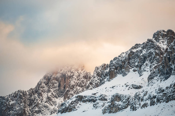 Winter Dolomites at sunrise - Foto, Imagen