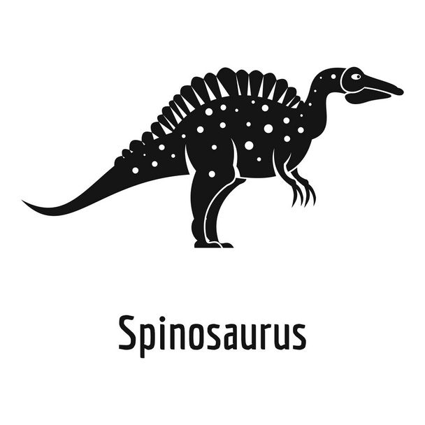 Spinosaurus icon, simple style. - Vector, Image