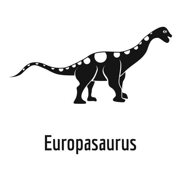 Europasaurus icon, simple style. - ベクター画像