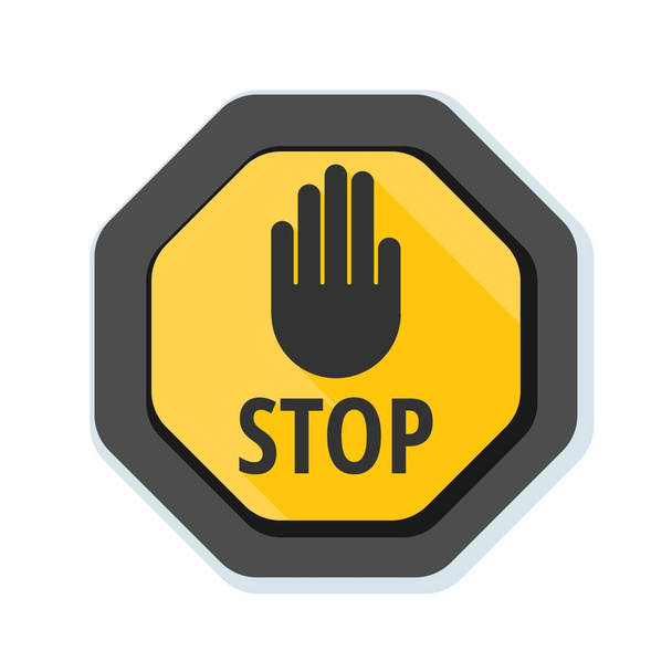 Stop közúti jel ikon - Vektor, kép