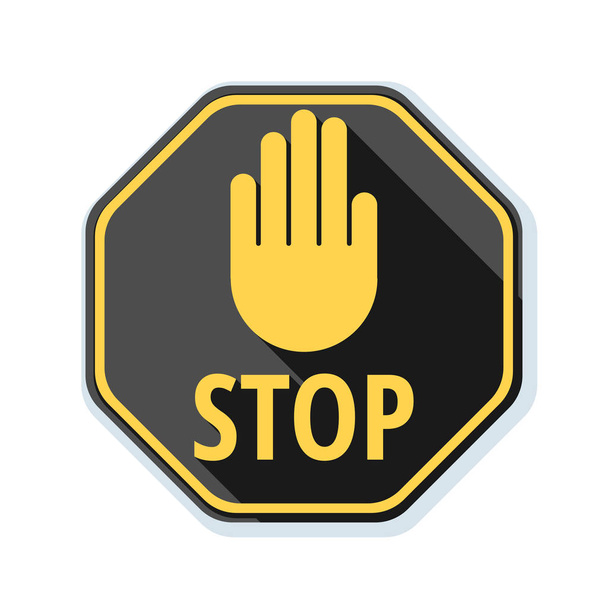 stop señal de tráfico icono
 - Vector, imagen