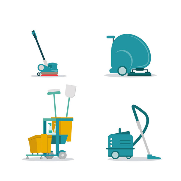 Professional cleaning washing service tolls  - Vector, Imagen