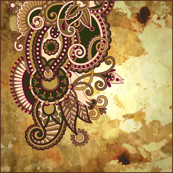 Flower design on grunge background - Vektor, kép