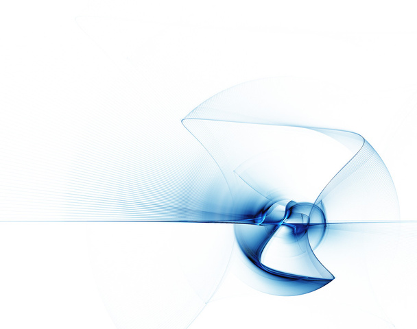 Fondo abstracto azul con líneas onduladas
 - Foto, imagen
