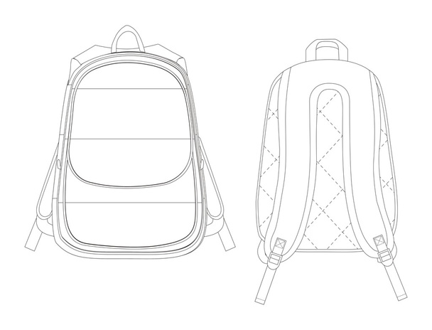 Grafische Illustration zur Taschenpackung - Foto, Bild