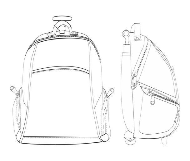 Grafische Illustration zur Taschenpackung - Foto, Bild