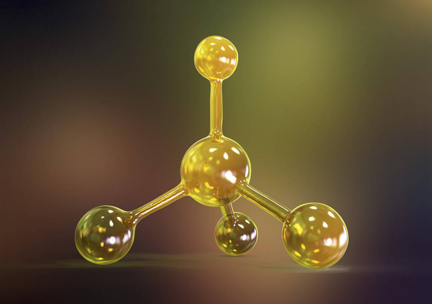 Molekula, absztrakt molekuláris és kutatómunka - Fotó, kép