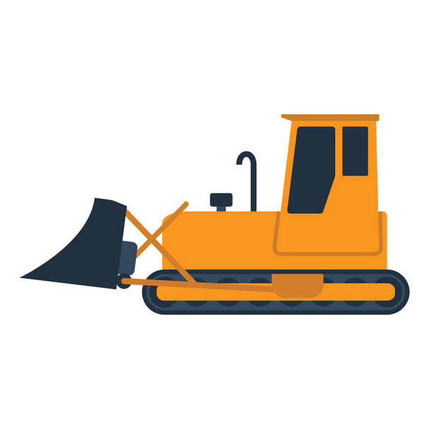 Icon of Construction bulldozer - Vector, Image
