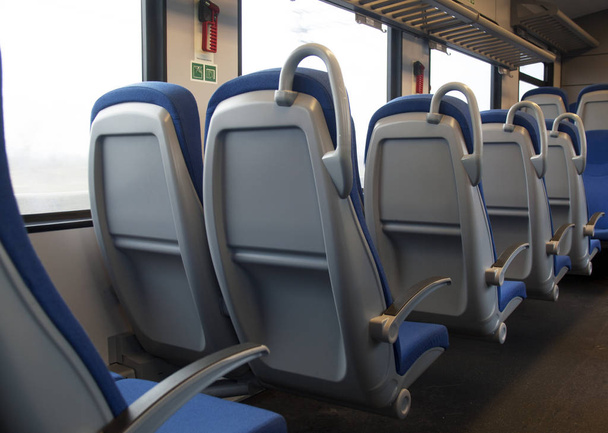 Vonat ülések tömegközlekedési - Fotó, kép