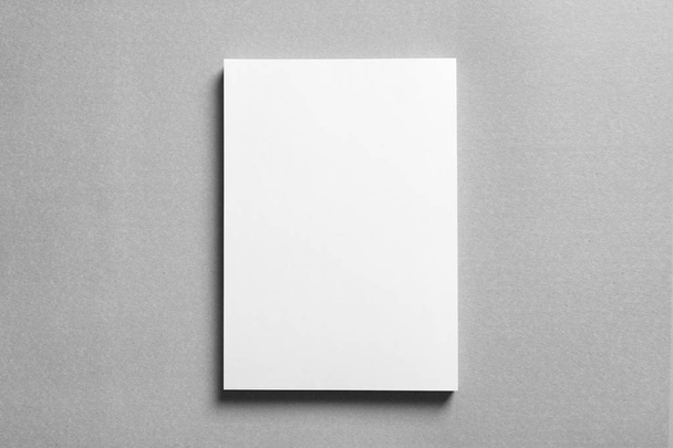 Blank sheet of paper on light background. Mock up for design - Foto, afbeelding