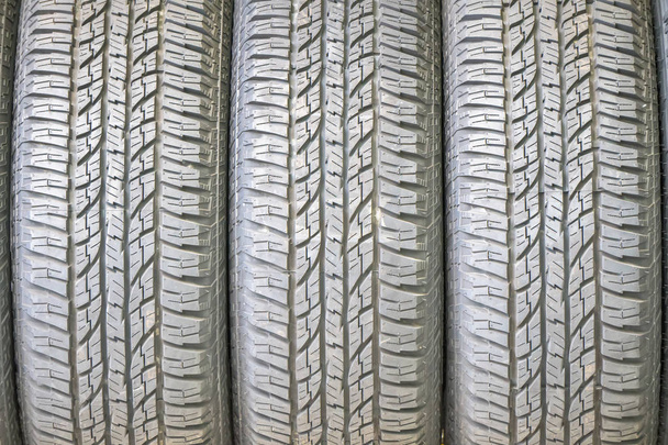 Car tires at warehouse in tire store - Photo, Image