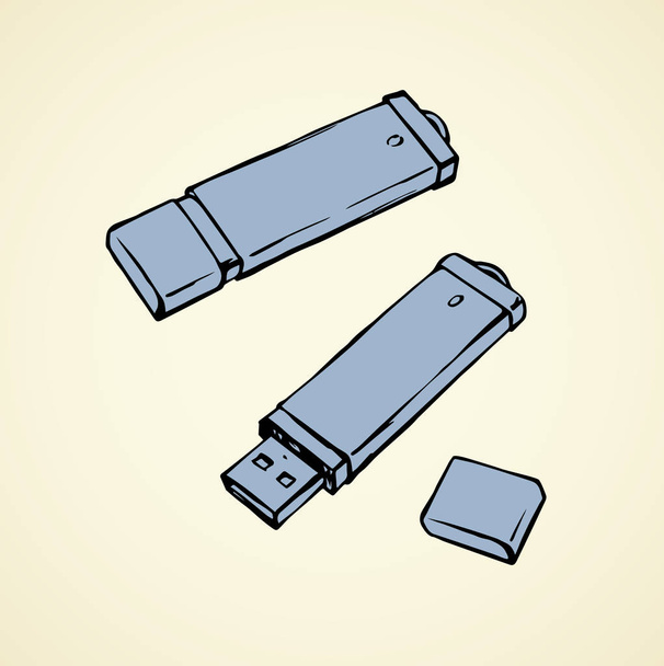 Flash drive. Vector drawing - Vector, Image