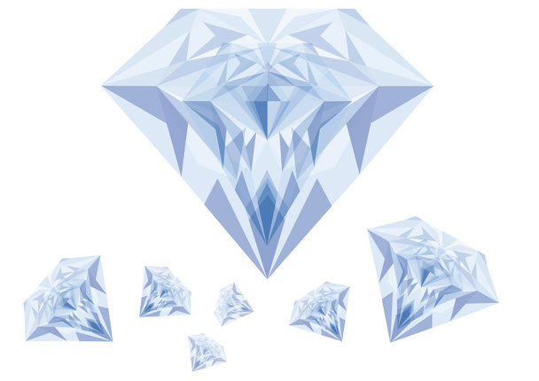 Diamantes azules, vector
 - Vector, Imagen