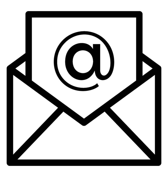 Email Vector Line Icon - Vektor, kép