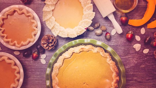 traditional Pumpkin pie  - Photo, Image
