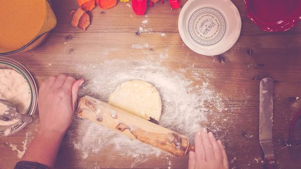 Making Pumpkin pie - Photo, Image