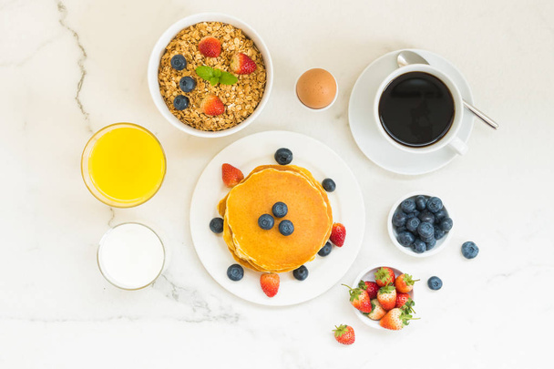 Gezond ontbijt set - Foto, afbeelding