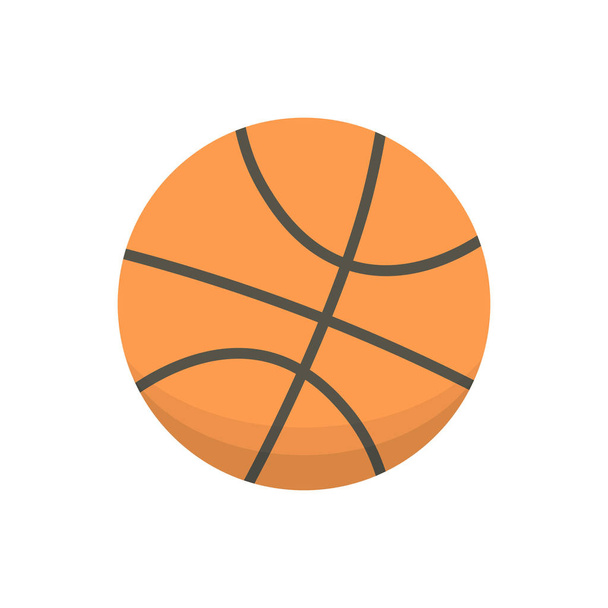 Vector cartoon basketball ball isolated illustration. - Vector, Image