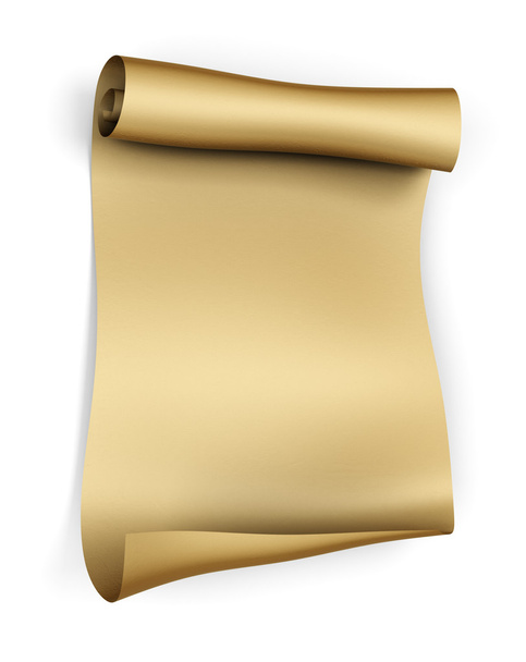 Old parchment paper scroll - Zdjęcie, obraz