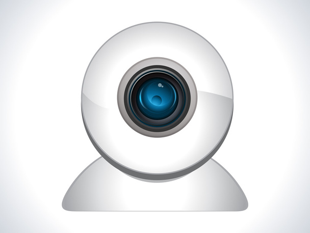 glossy web cam icon - Vektori, kuva