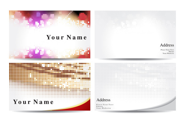 abstract business cards template - Vector, Image