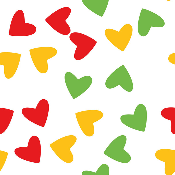 Design of love hearts on white background. Happy icon elements for wedding, valentine and romance  - Vettoriali, immagini