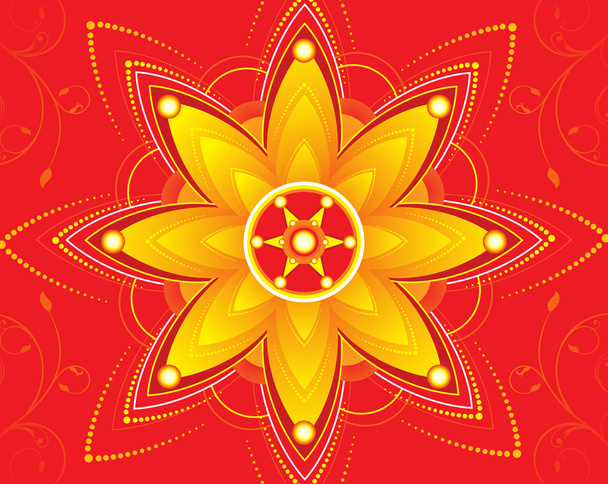 diwali floral background - Διάνυσμα, εικόνα