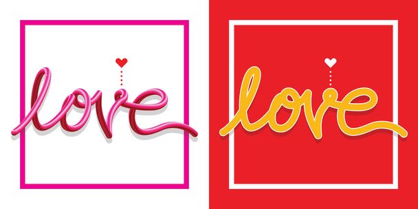 amor símbolos texto feliz día de San Valentín
 - Vector, Imagen