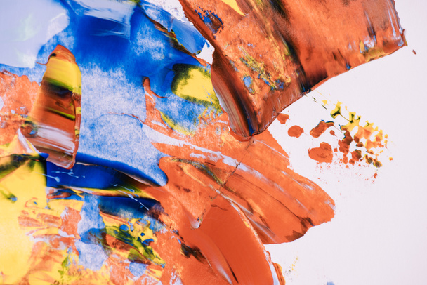 vista de cerca de la pintura colorida abstracta decorativa
   - Foto, imagen