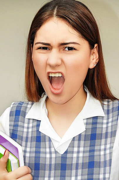 Female Student Yelling - Foto, Imagem