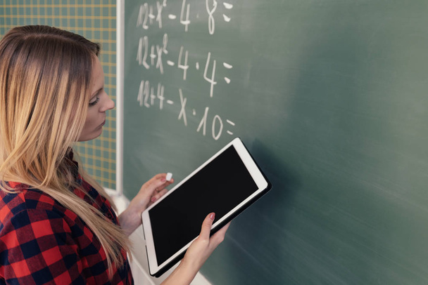 Female maths teacher   - Фото, зображення