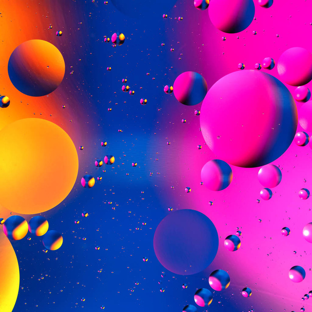 Colorful artificial background with bubbles. - Foto, afbeelding