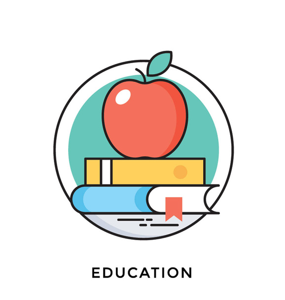 Education Flat Vector Icon - ベクター画像