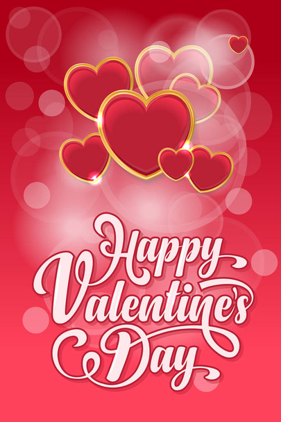 Valentines day card - Vettoriali, immagini