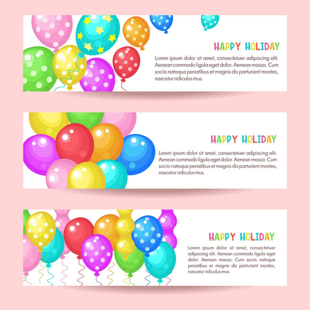 Multicolored balloons - Vector, Image