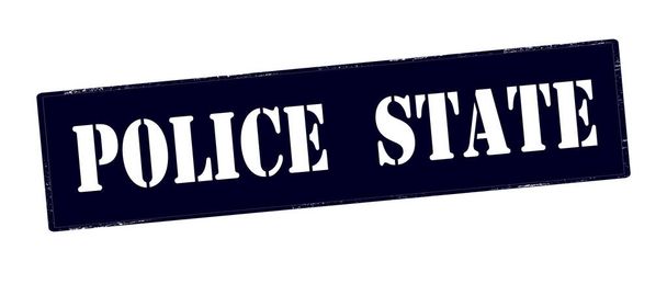 Police state stamp - Vector, Image
