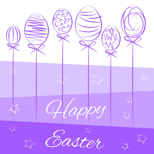 復活祭の卵はハッピー イースター  - 写真・画像