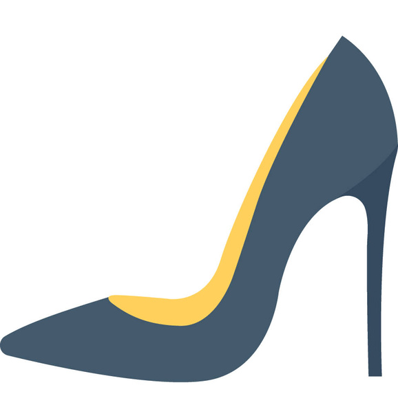 Heel Shoes Flat Vector Icon - Vector, Image