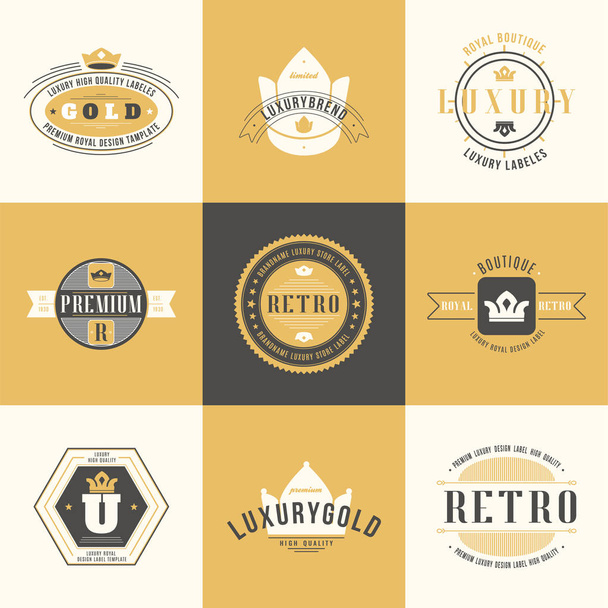 Ensemble de logotypes vintage rétro. Éléments de conception vectorielle, entreprise si
 - Vecteur, image