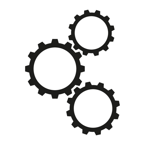 Cogwheels work icons - Vector, Image