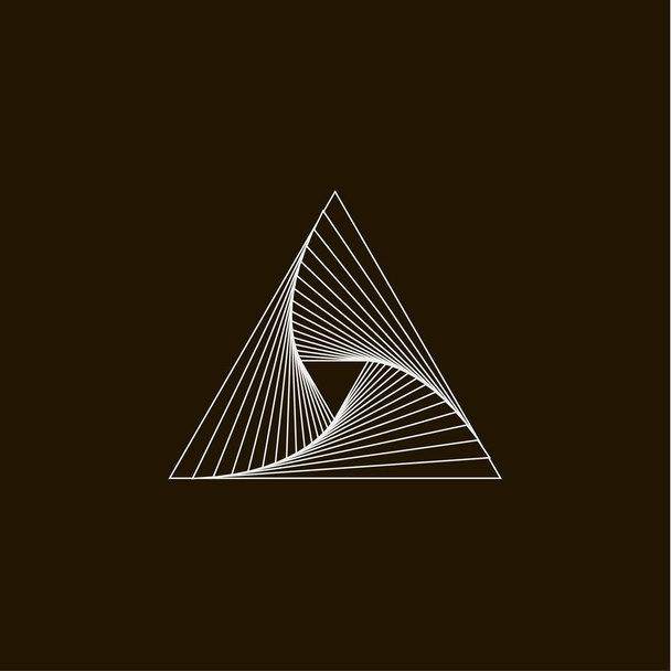 Vectorillustratie van een driehoek logo, embleem, symbool - Vector, afbeelding