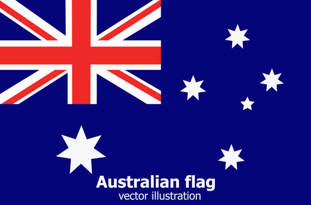 Világos háttér-Ausztrália zászlaja. - Vektor, kép