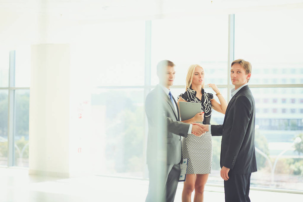 Business people shaking hands after meeting . - Photo, Image