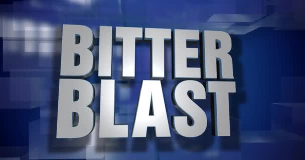 Dynamic Bitter Blast News Transition and Title Page Background Plate - Footage, Video