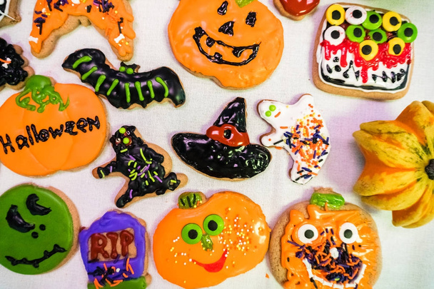Halloween cookies view - Photo, Image